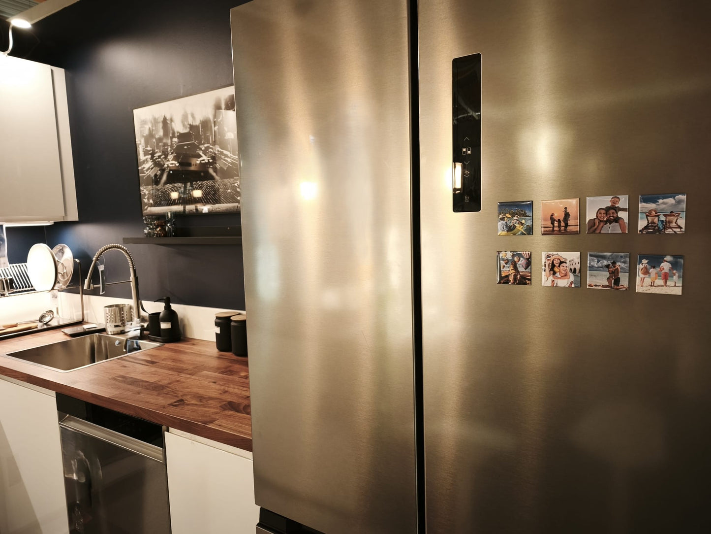 Pack magnets photo personnalisés x6 – Souvenirs uniques à afficher sur votre frigo