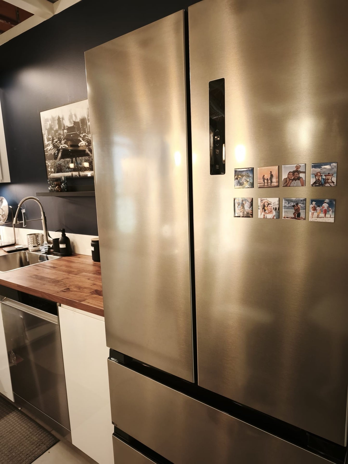 Pack magnets photo personnalisés x6 – Souvenirs uniques à afficher sur votre frigo