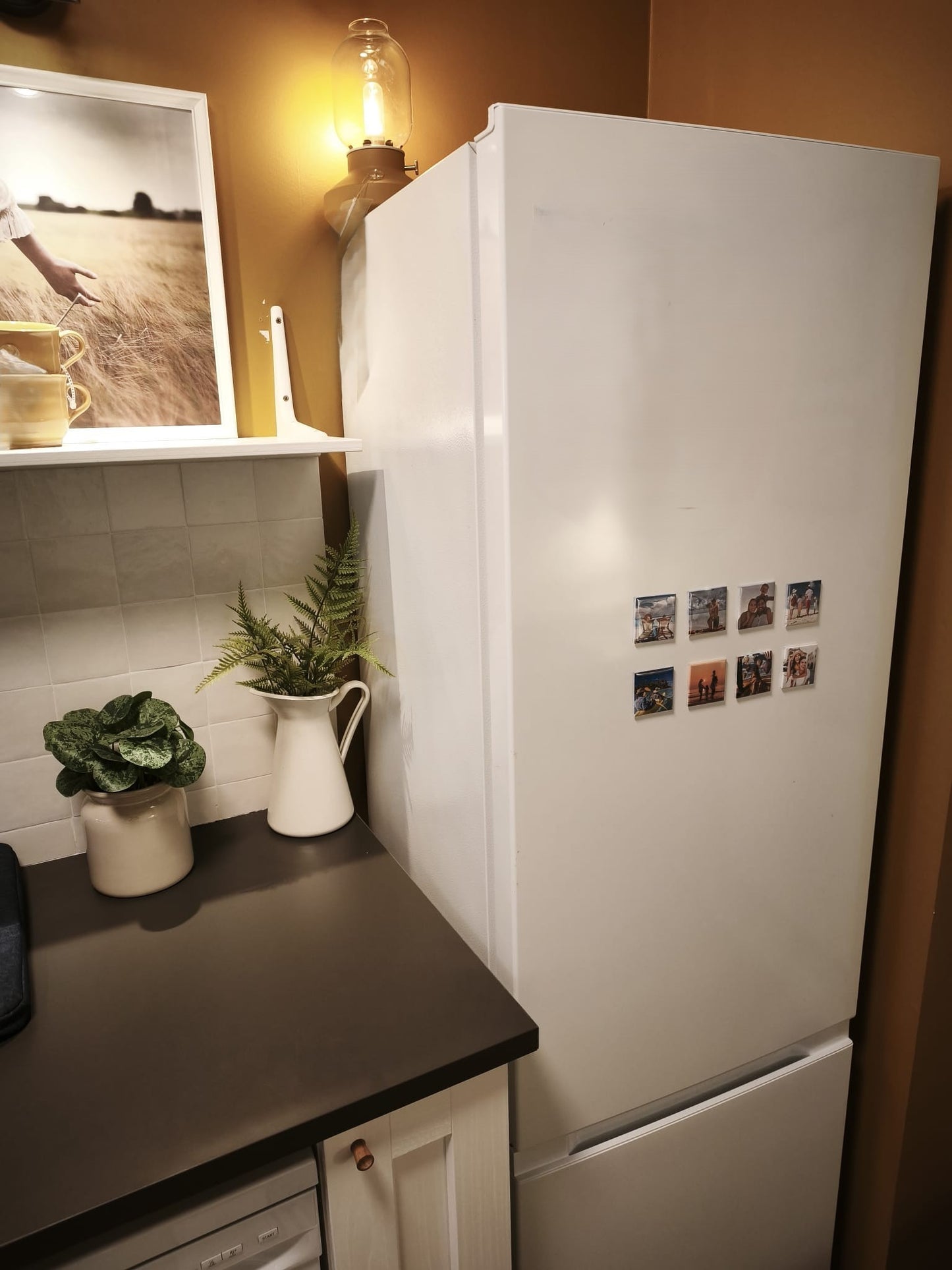 Pack magnets photo personnalisés x6 – Souvenirs uniques à afficher sur votre frigo