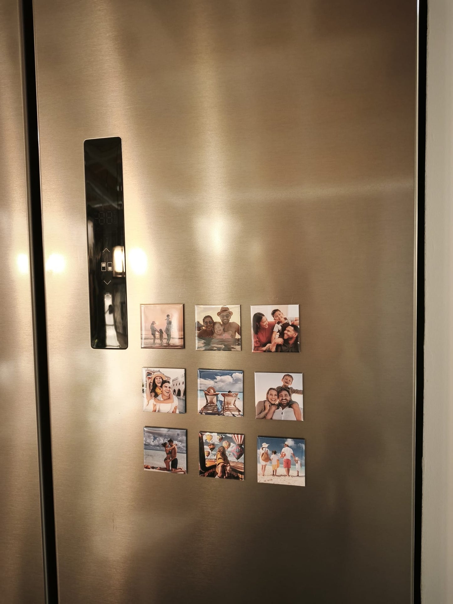 Pack magnets photo personnalisés x6 – Souvenirs uniques à afficher sur votre frigo