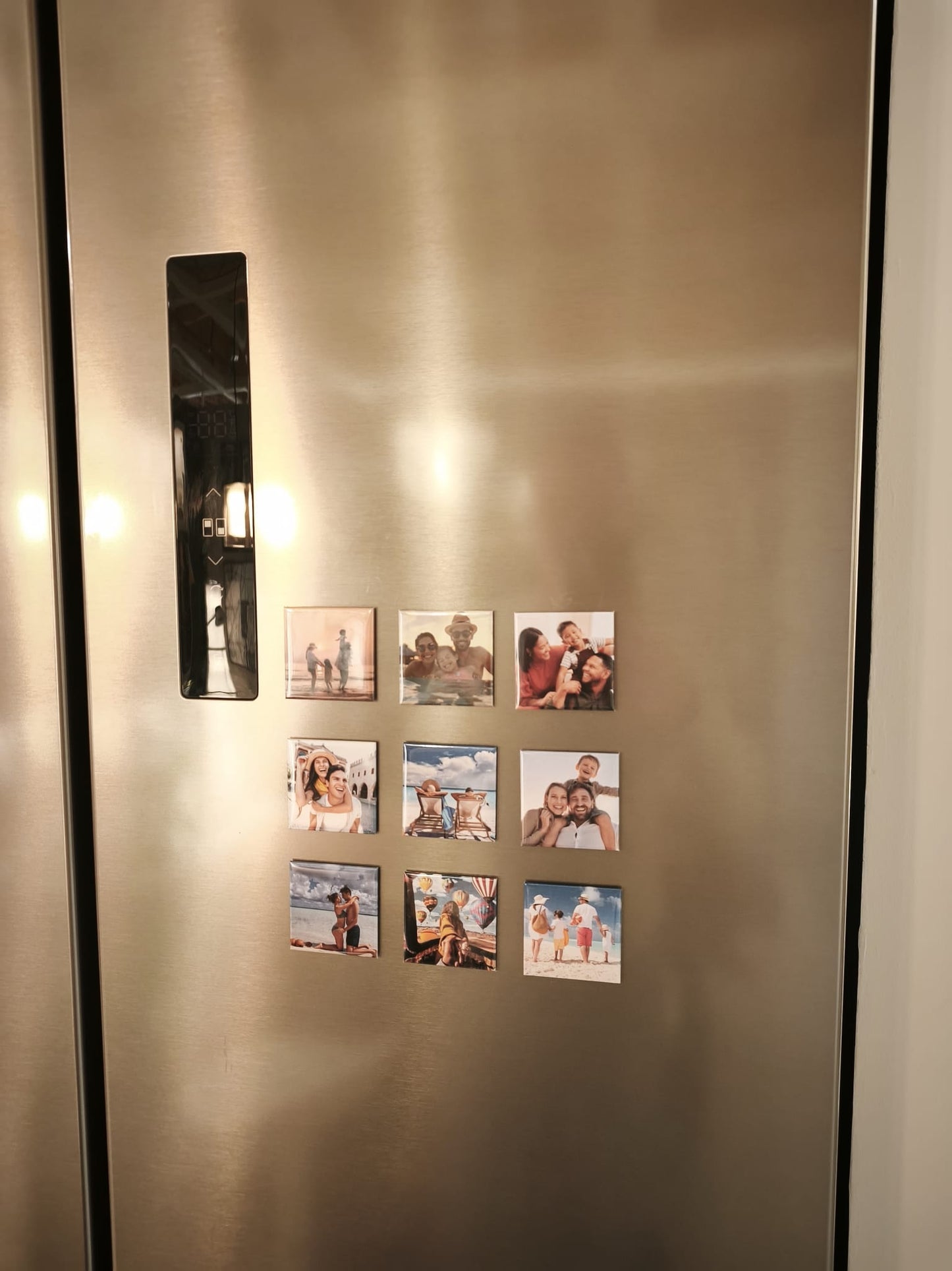 Pack magnets photo personnalisés x6 – Souvenirs uniques à afficher sur votre frigo