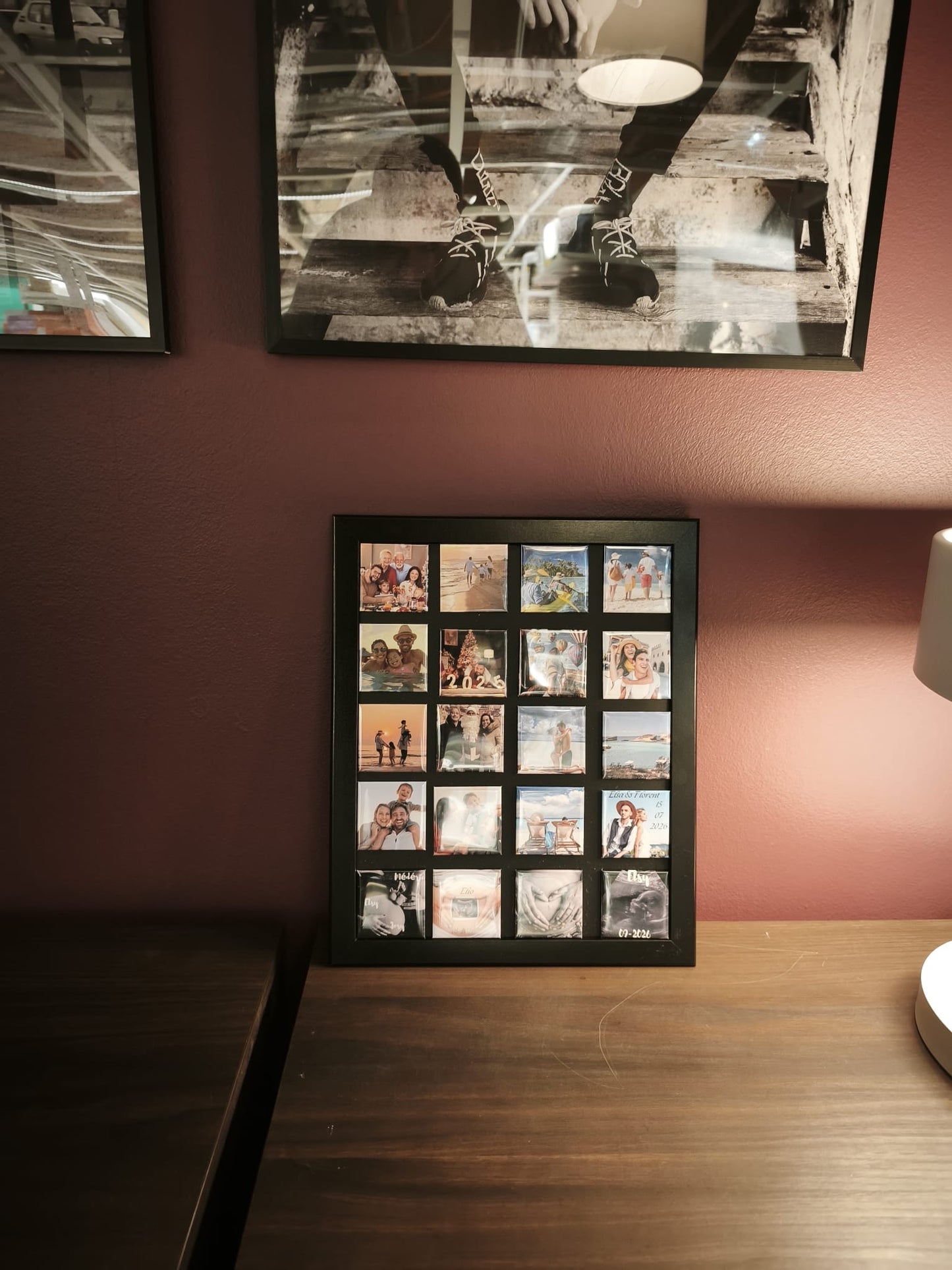 Pack magnets photo personnalisés x6 – Souvenirs uniques à afficher sur votre frigo