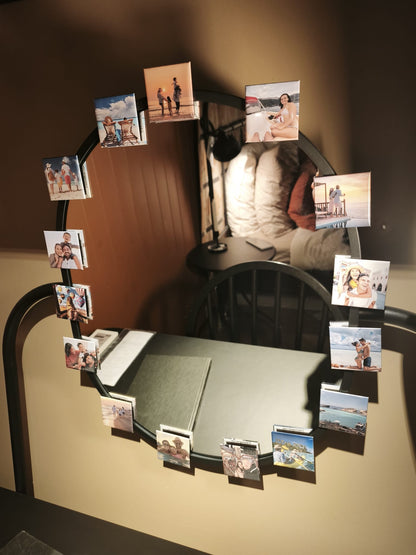 Pack magnets photo personnalisés x6 – Souvenirs uniques à afficher sur votre frigo