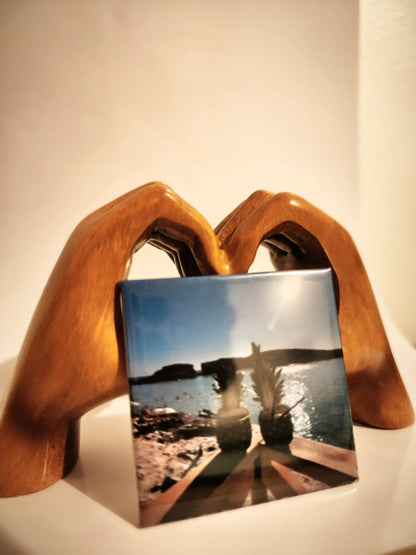 Pack magnets photo personnalisés x6 – Souvenirs uniques à afficher sur votre frigo