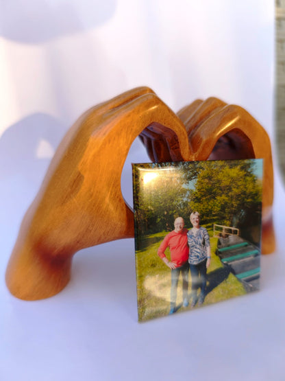 Pack magnets photo personnalisés x6 – Souvenirs uniques à afficher sur votre frigo