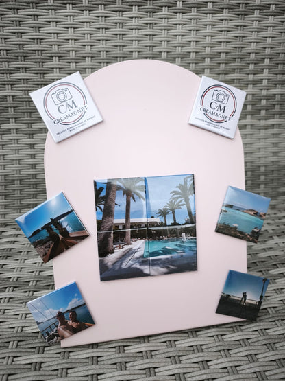 Pack magnets photo personnalisés x6 – Souvenirs uniques à afficher sur votre frigo